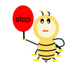 Light bulb Bees sticker #13412270