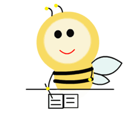 Light bulb Bees sticker #13412274