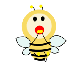 Light bulb Bees sticker #13412276