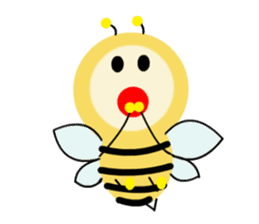 Light bulb Bees sticker #13412276