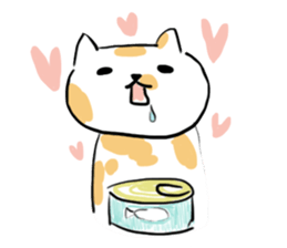 little cute cat sticker #13412986