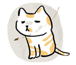 little cute cat sticker #13412987