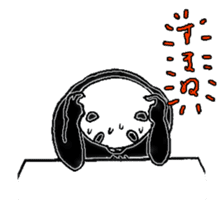 Panda to blend into human life sticker #13413219