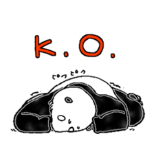 Panda to blend into human life sticker #13413234
