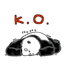 Panda to blend into human life sticker #13413234