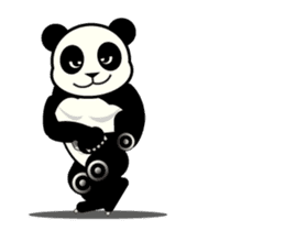 Move! ROBO Panda English sticker #13413873