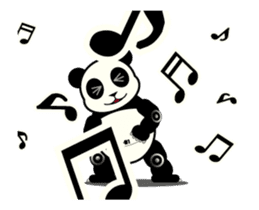 Move! ROBO Panda English sticker #13413875