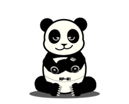 Move! ROBO Panda English sticker #13413876