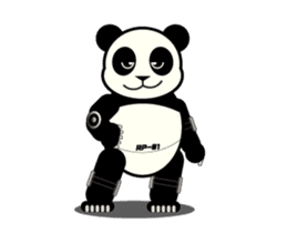Move! ROBO Panda English sticker #13413877