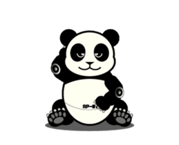 Move! ROBO Panda English sticker #13413881