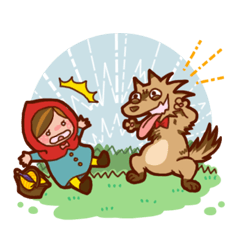 赤ずきん狼ちゃん Lineクリエイターズスタンプ Stamplist 赤ずきん狼ちゃん Lineクリエイターズスタンプ Stamplist