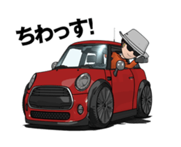 New car in the mini size nimation sticker #13414119