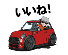 New car in the mini size nimation sticker #13414120