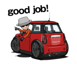 New car in the mini size nimation sticker #13414121