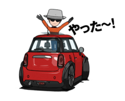 New car in the mini size nimation sticker #13414122