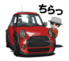 New car in the mini size nimation sticker #13414130