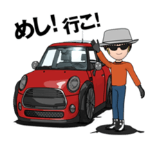 New car in the mini size nimation sticker #13414131