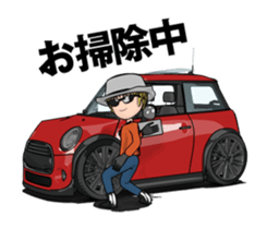 New car in the mini size nimation sticker #13414132