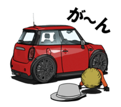 New car in the mini size nimation sticker #13414135