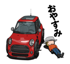 New car in the mini size nimation sticker #13414141