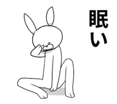 Funny Rabbit Move sticker #13414647