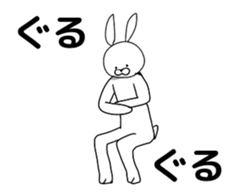 Funny Rabbit Move sticker #13414660