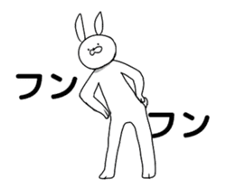 Funny Rabbit Move sticker #13414661