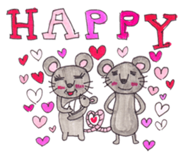 Emma's cute mouse series sticker #13415566