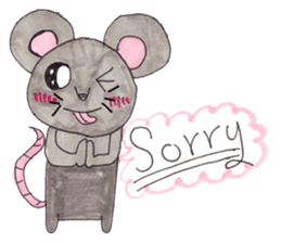Emma's cute mouse series sticker #13415570