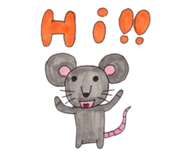 Emma's cute mouse series sticker #13415572