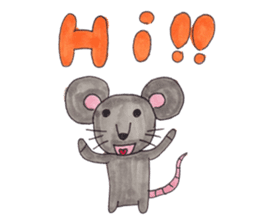 Emma's cute mouse series sticker #13415572