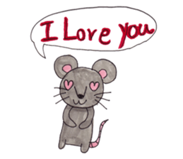 Emma's cute mouse series sticker #13415574