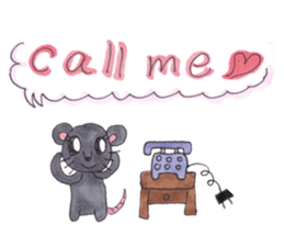 Emma's cute mouse series sticker #13415581