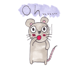 Emma's cute mouse series sticker #13415592