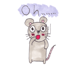 Emma's cute mouse series sticker #13415592