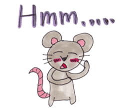 Emma's cute mouse series sticker #13415594