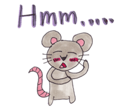 Emma's cute mouse series sticker #13415594