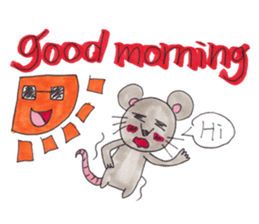 Emma's cute mouse series sticker #13415597