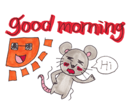 Emma's cute mouse series sticker #13415597