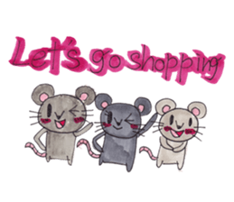 Emma's cute mouse series sticker #13415602