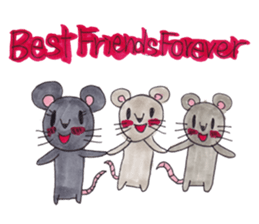 Emma's cute mouse series sticker #13415603