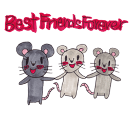 Emma's cute mouse series sticker #13415603