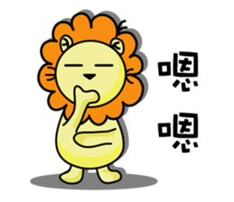 BEN lion daily languages sticker #13415967