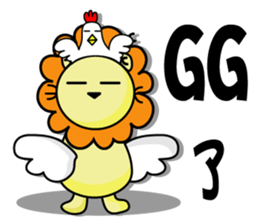 BEN lion daily languages sticker #13415976