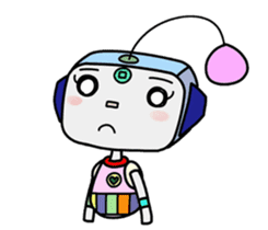 colorful robot 4 sticker #13416201