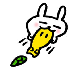 turtle and rabbit sticker #13416268