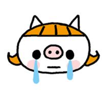 The small pig-Greetings sticker #13416585