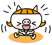 The small pig-Greetings sticker #13416587