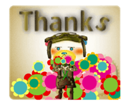 Steampunk-style Bear and Chick Animated sticker #13416784