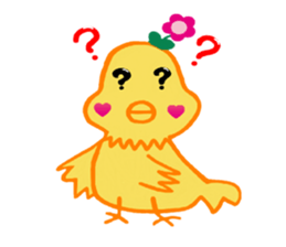 Sticker of HANAPI of bird sticker #13417152